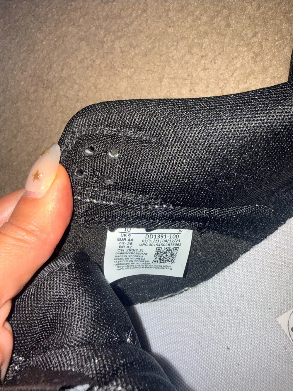 Nike men’s size